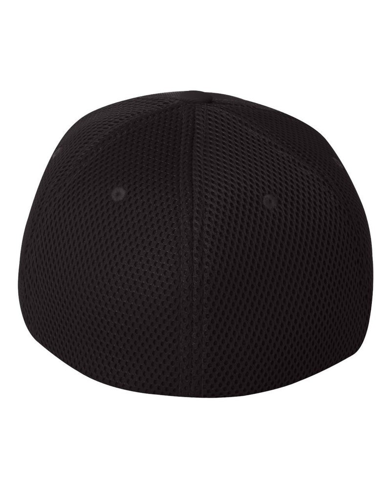 Flexfit Unisex Ultrafibre Airmesh Fitted Trucker Hat, Black, Small-Medium - Image 3